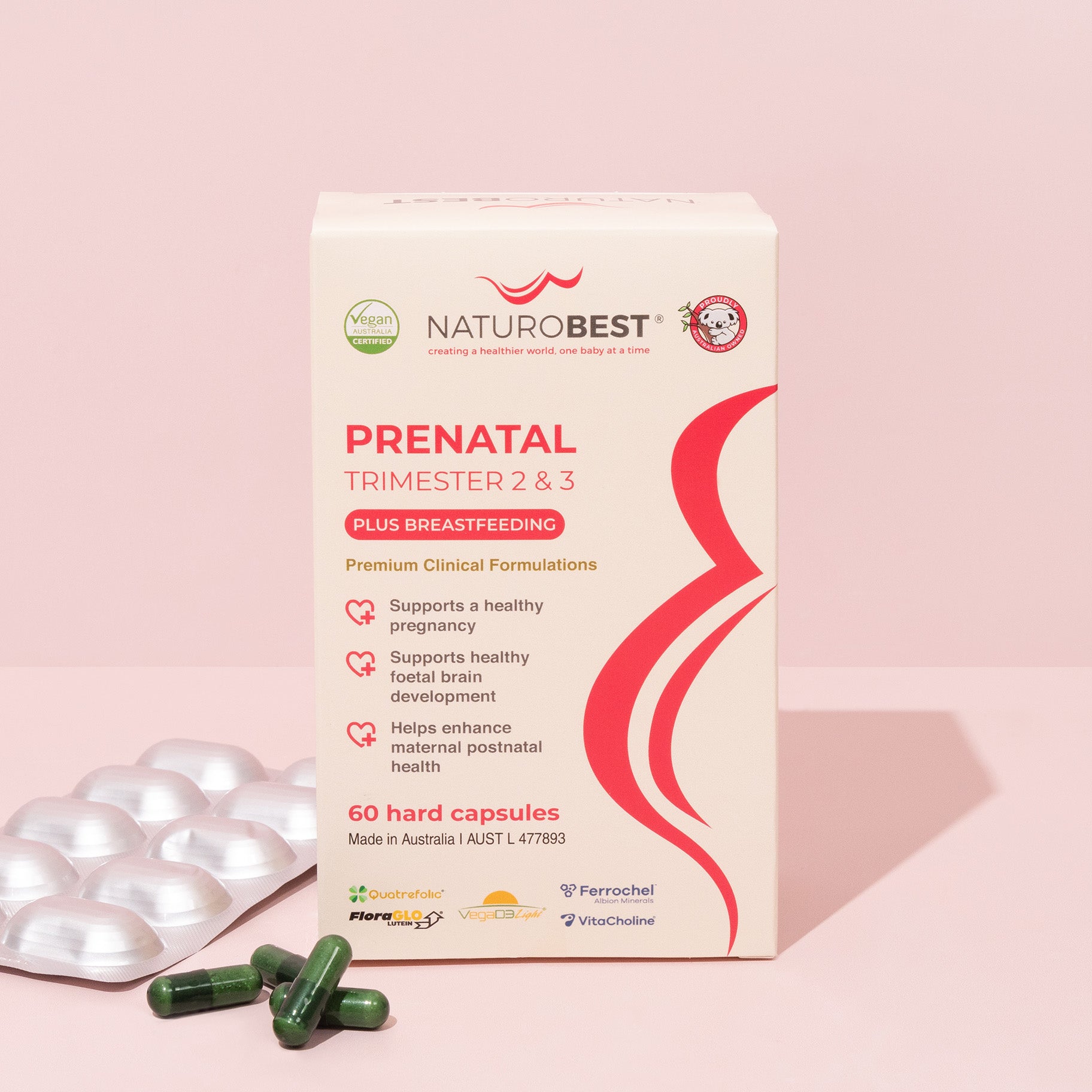 NaturoBest Prenatal Trimester 2 & 3 plus Breastfeeding