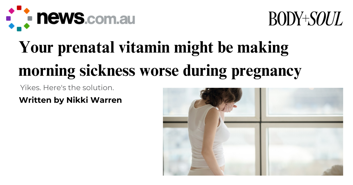Your prenatal vitamin might be making morning sickness worse during pregnancy - Body & Soul