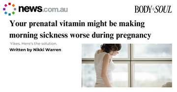 Your prenatal vitamin might be making morning sickness worse during pregnancy - Body & Soul