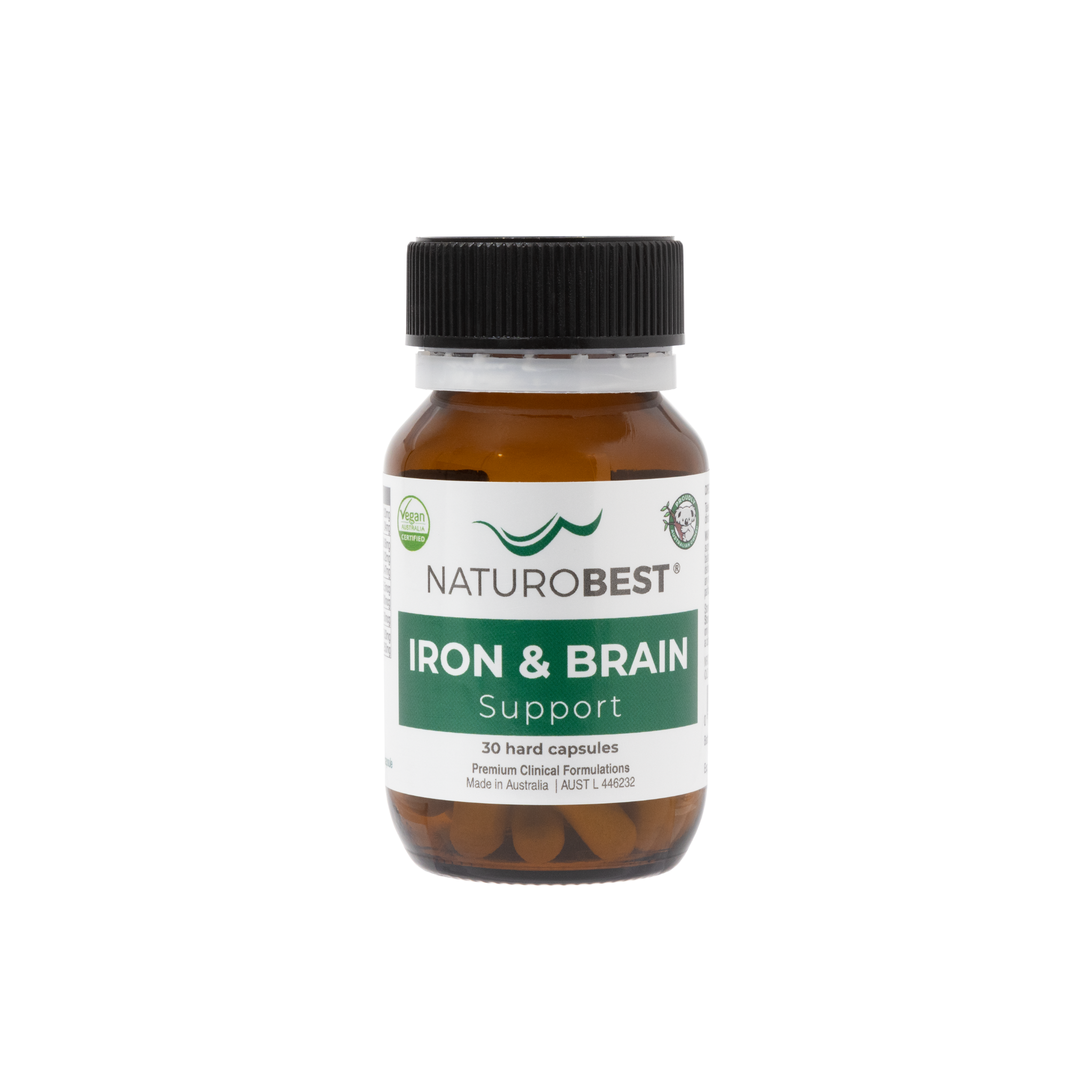 Iron & Brain Support | Vegan Iron, Choline, Vitamins C, B12 & Folate
