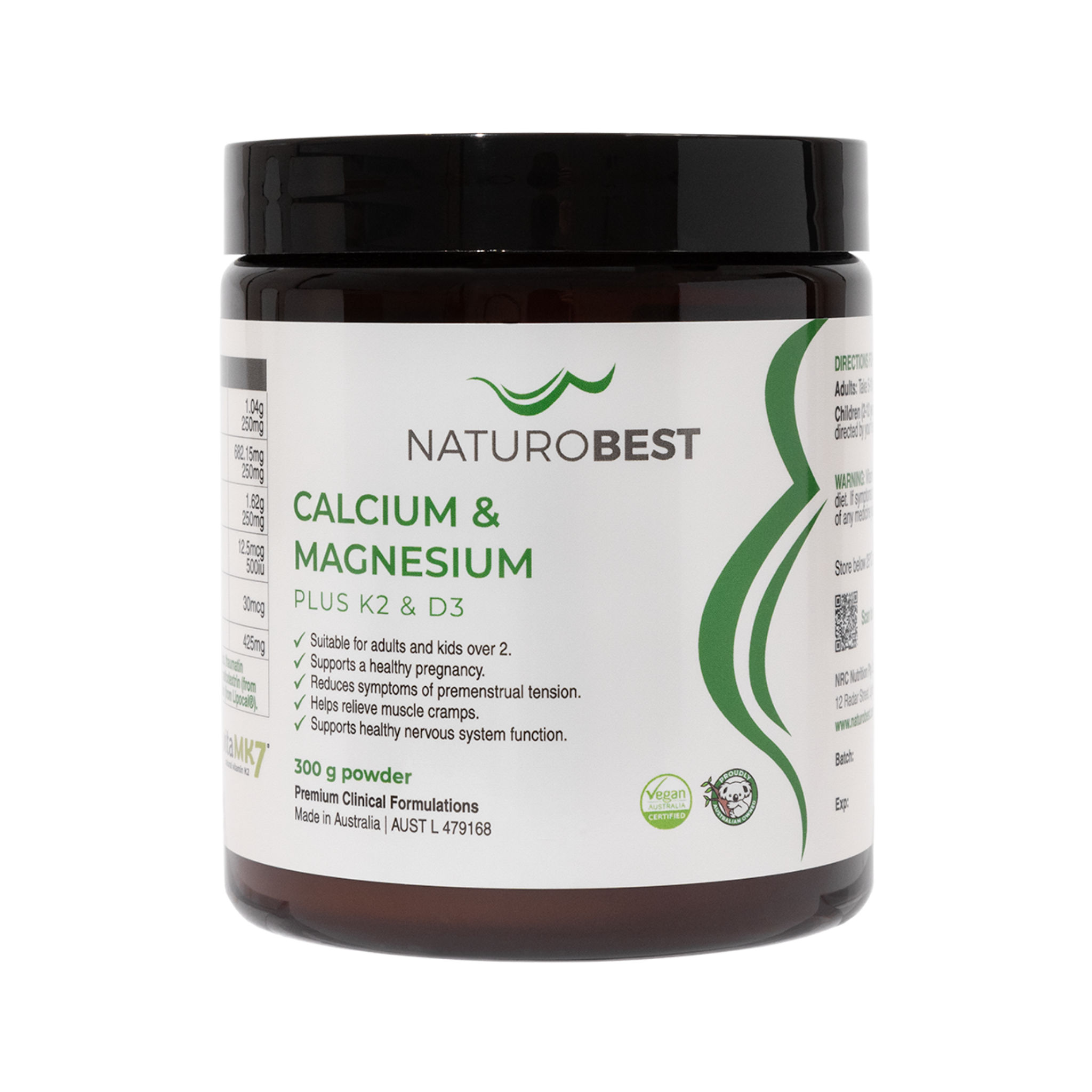 Calcium & Magnesium Plus K2 & D3 300gms - Carton | EXPIRY DEC 2028