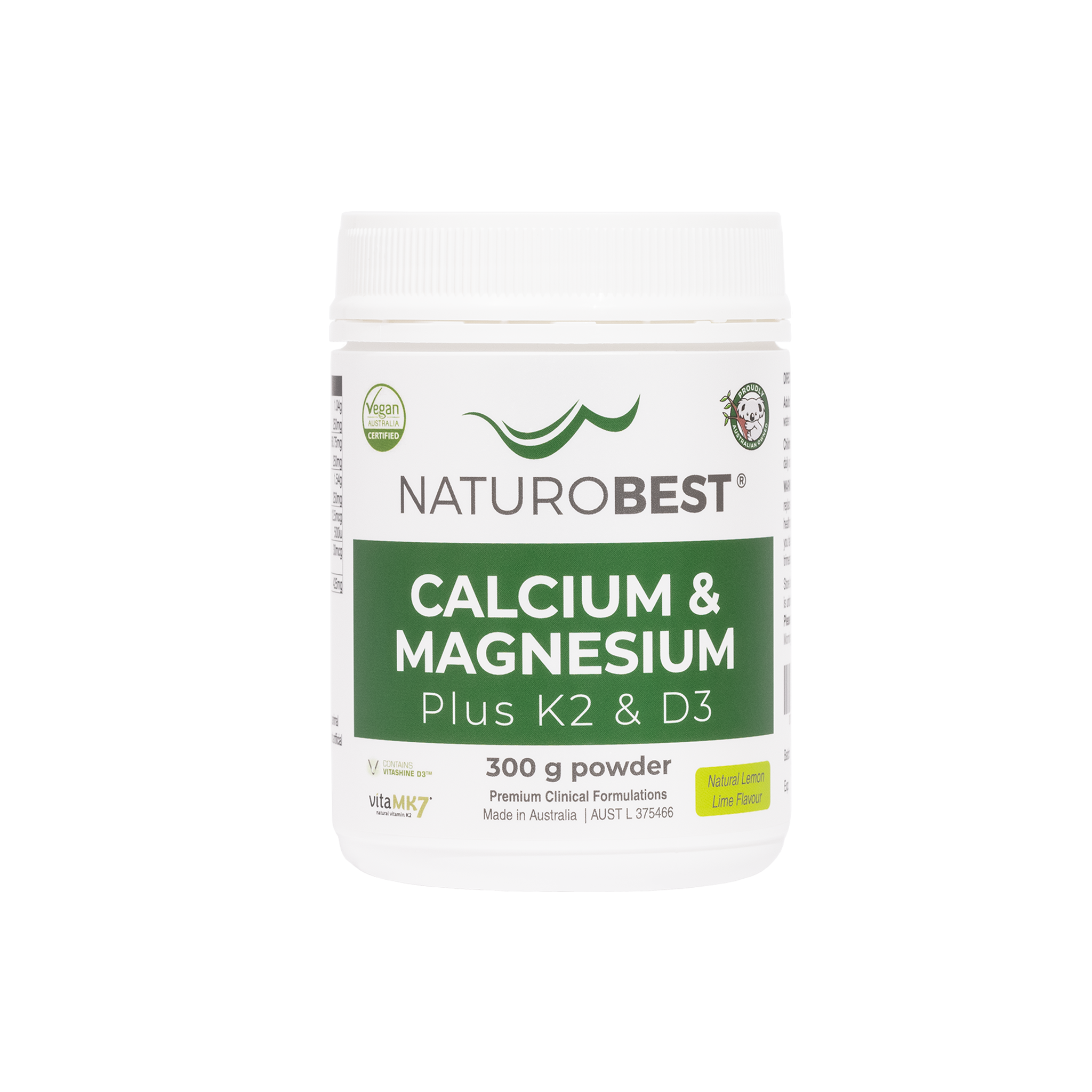 Calcium & Magnesium Plus K2 & D3 300gms - Carton of 21 bottles - Wholesale