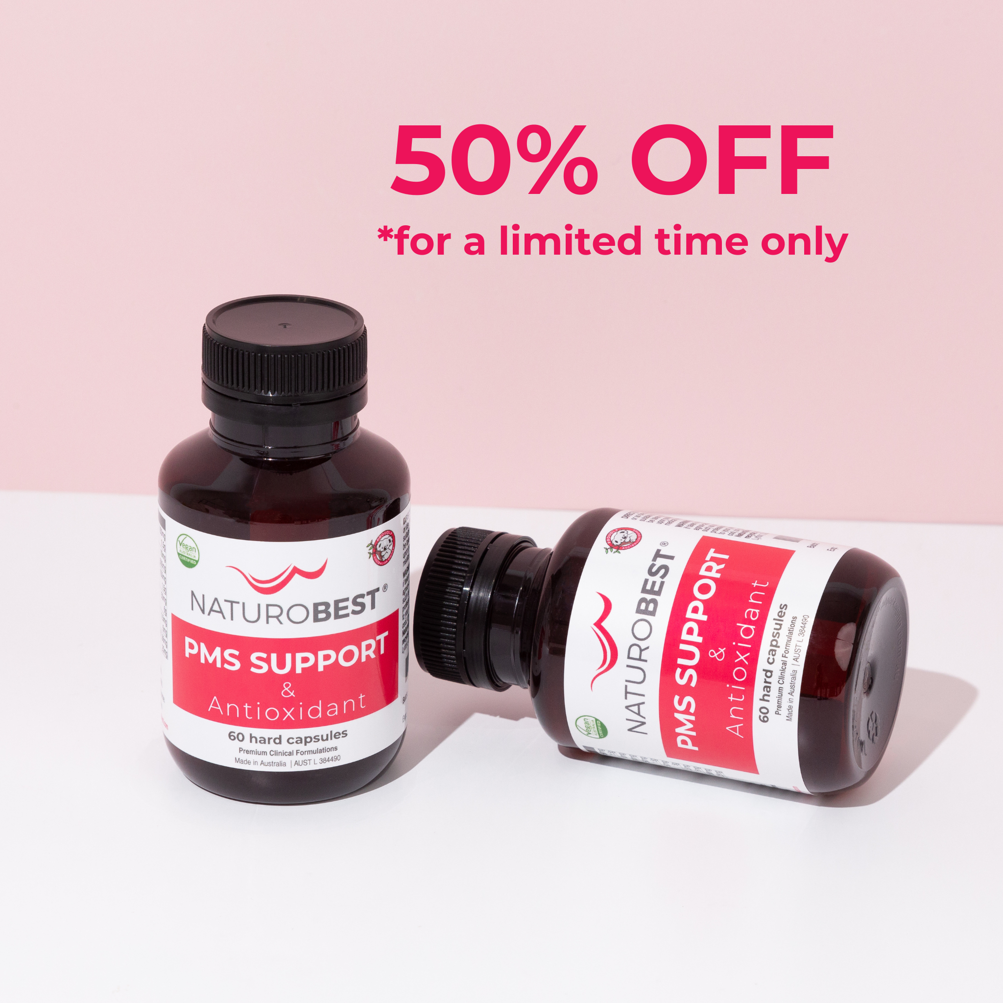 PMS Support & Antioxidant | 50% Off!